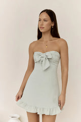 Palm Tree Dreaming Mini Dress Sage