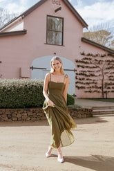 Rayna Maxi Dress - Olive