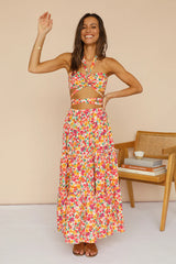 Wattlebush Maxi Skirt Red