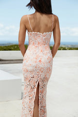Gardenia Grace Pink Floral Maxi Dress