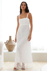 Blanca Maxi Dress White��