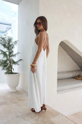 Warmth Of Love Maxi Dress White
