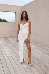 HELLO MOLLY White Sand Oasis Maxi Dress Pink