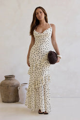 Stopping Time Maxi Dress Cream
