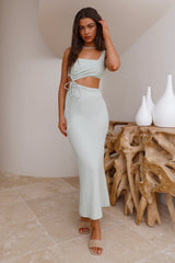 Sunday Smiles Maxi Dress Green