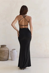 Queen Of Influence Maxi Dress Black