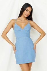 Small Town Dress Light Denim