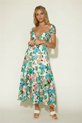 Afternoon Glow Maxi Dress Floral