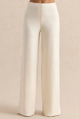 Safirra | White Wide-Leg Trouser