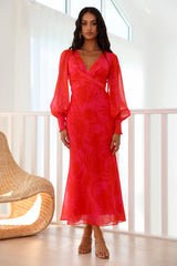 Exactly Right Maxi Dress Red