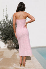Fluttering Dreams Midi Dress Pink