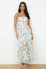 Cottage Living Maxi Dress Green