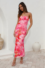 Catching Feelings Maxi Dress Pink