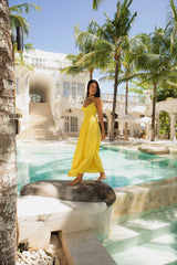 Blushing Lovers Maxi Dress Yellow