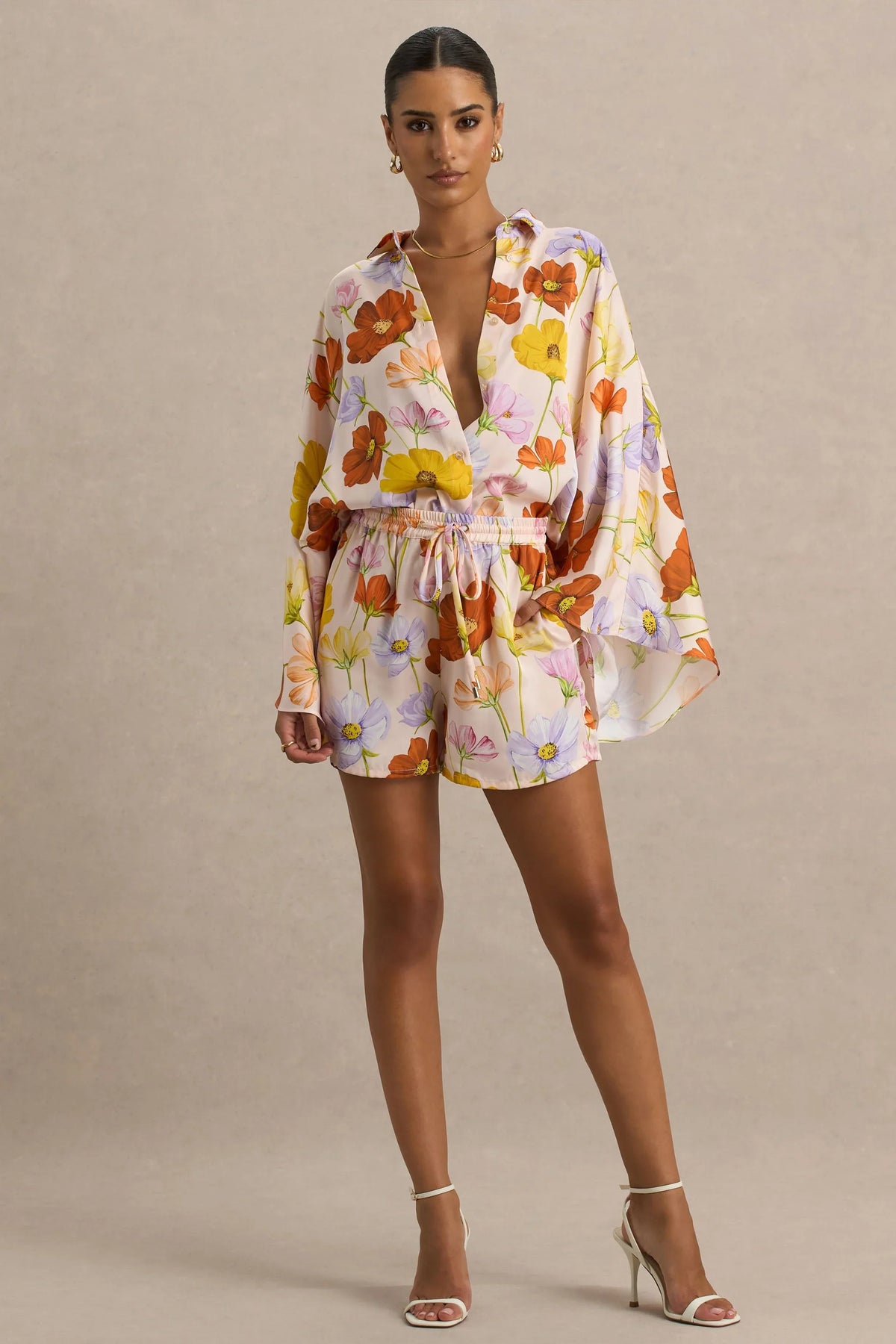 Sovran | Bright Floral Print Shorts