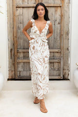 In Wonderland Maxi Dress Brown