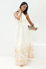 The Meadow���s Secret Halter Maxi Dress Yellow