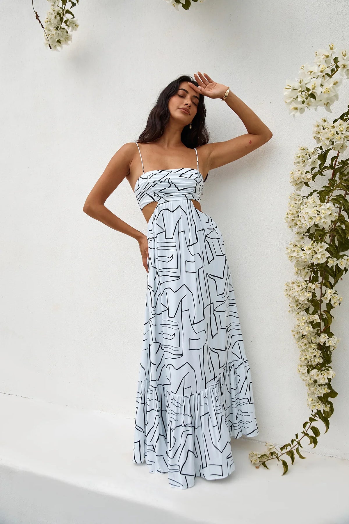 Times Have Changed Maxi Dress White