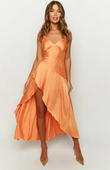 Corrina Orange Maxi Dress