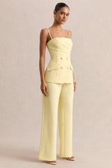 Malou | Lemon Tailored Trousers