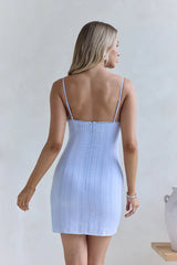 Kiss Me Quick Mini Dress Blue