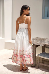 Whimsical Moments Midi Dress White