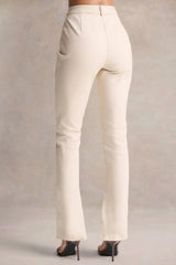 Wonder Woman | Cream High Waist Tailored Trousers With Hem Split