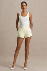 Lina | Cream Tailored Shorts